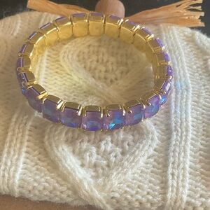 Sorrelli Purple Crystal stretch bracelet